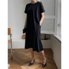 Rollup Dolman-sleeve Long Dress