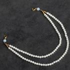 Retro Faux Pearl Layered Necklace 1 Pcs - White - One Size