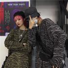 Couple Matching Zebra Print Long-sleeve T-shirt