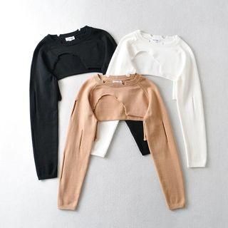 Distressed Knit Shrug