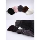 Bow Faux-fur Baseball Cap