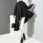 Hem Long Blouse Black - One Size