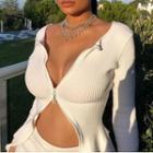 Long Sleeve Zip Sweater