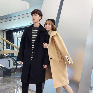 Couple Matching One-button Long Coat