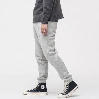 Brushed Fleece-lined Jogger Pants