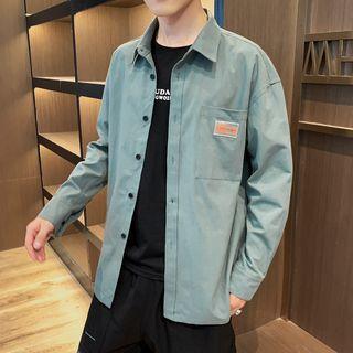 Appliqu  Cargo Shirt Jacket