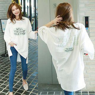 Long-sleeve Loose-fit Long Top