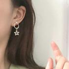 Alloy Star Dangle Earring 1 Pair - Gold -