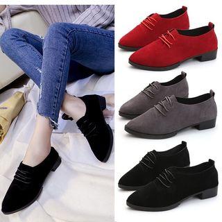Pointed Lace-up Shoes