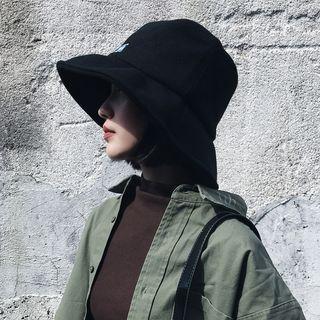 Applique Bucket Hat Black - One Size