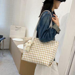 Hounstooth Tote Bag