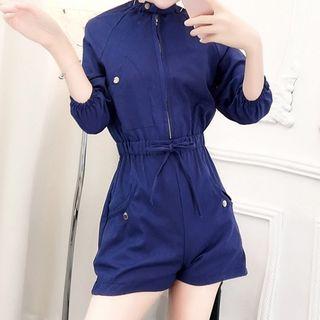 Mock Neck 3/4 Sleeve Playsuit