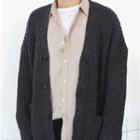 V-neck Boxy-fit Long Cardigan