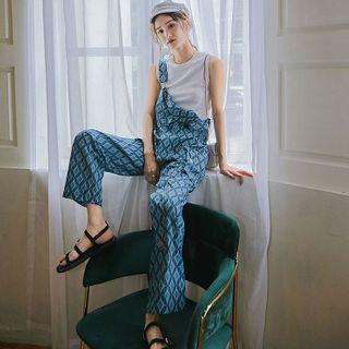 Patterned Dungaree Pants