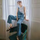 Patterned Dungaree Pants