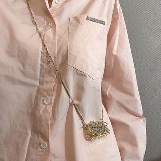 Rhinestone Cross Body Chain