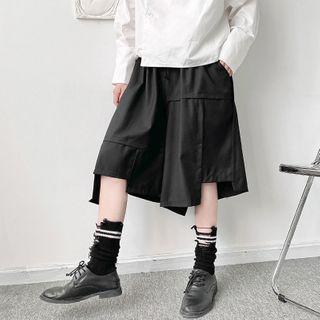 Asymmetrical Wide-leg Shorts