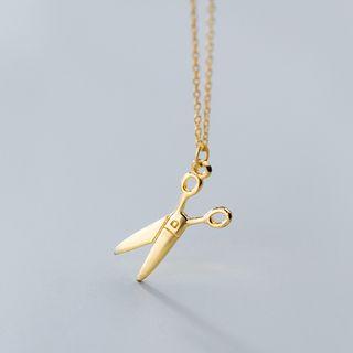 925 Sterling Silver Scissors Pendant Necklace S925 Silver - As Shown In Figure - One Size