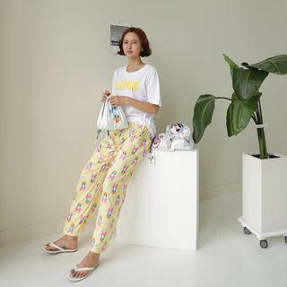 Melons Letter Print T-shirt