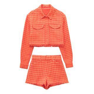 Houndstooth Jacket / Shorts