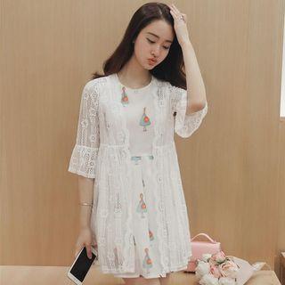 Lace Bell-sleeve Light Jacket