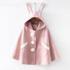 Rabbit Ear Accent Cape Pink - One Size