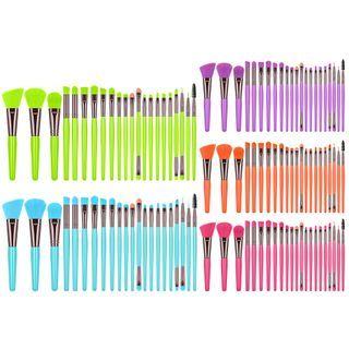 Set Of 22: Fluorescent Handle Makeup Brush