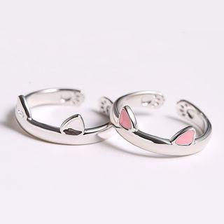 Cat Ear 925 Sterling Silver Ring