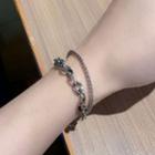 Couple-matching Layered Chain Bracelet