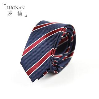 Set: Striped Slim Tie + Pocket Square