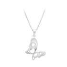 925 Sterling Silver Butterfly Pendant With Necklace
