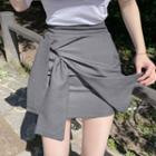 High Waist Side Knot Skirt