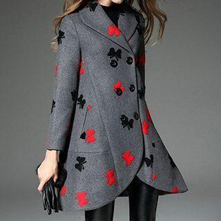 Applique Button Coat