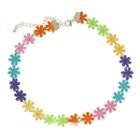 Flower Choker 1 Pair - Multicolor - One Size