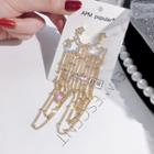 Star & Layered Chain Dangle Earring E1130 - One Size