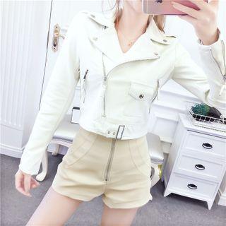 Faux Leather Biker Jacket / Shorts / Mini Skirt