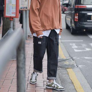 Straight Wide Leg Jeans