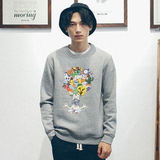 Print Crew-neck Sweatshirt