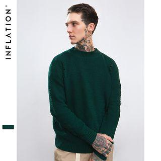 Distressed Knit Sweater
