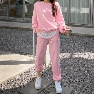 Pastel Sports Set: Sweatshirt + Jogger Pants