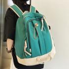 Set: Applique Drawstring Backpack + Bag Charm