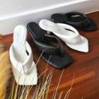 Toe High-heel Slide Sandals