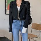 Double-breasted Cropped Jacket One Size