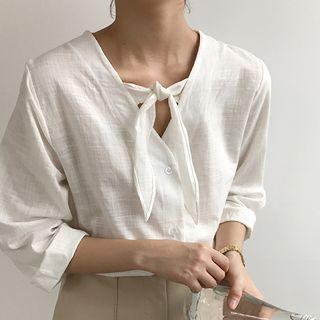3/4-sleeve Long-sleeve Top