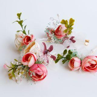 Set Of 4: Bridal Flower Hair Pin