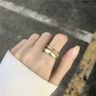 Layered Alloy Ring 1 Pc - Layered Alloy Ring - Gold - One Size
