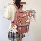 Rabbit Ear Accent Snap Buckle Backpack
