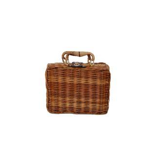 Woven Picnic Basket Bag