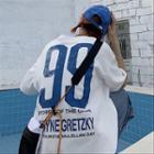 Elbow-sleeve Number 99 T-shirt
