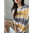 Tie-dyed Loose-fit Long T-shirt